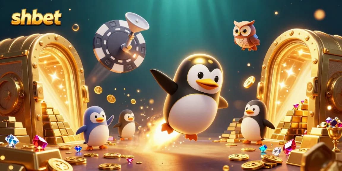 Experience thrilling gameplay at shbet with golden coins and a vibrant casino-themed illustration.