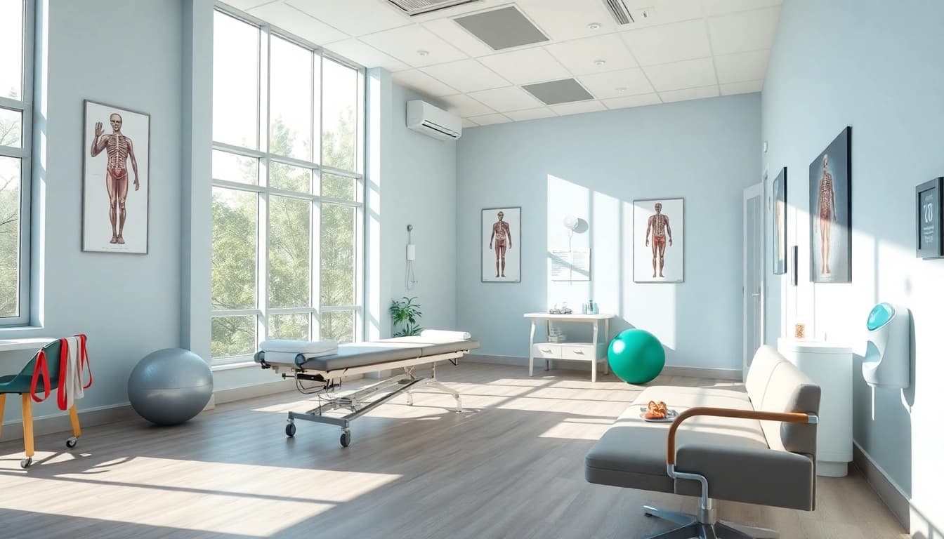 Discover exceptional physiotherapy near me with a modern clinic setting that promotes healing and rehabilitation.