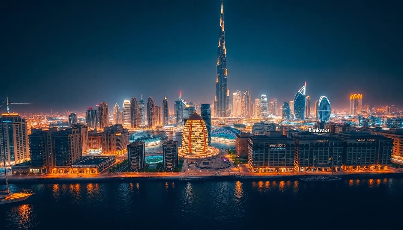 Experience the breathtaking skyline of Dubai during travel to Dubai, showcasing the Burj Khalifa and lively waterfront.