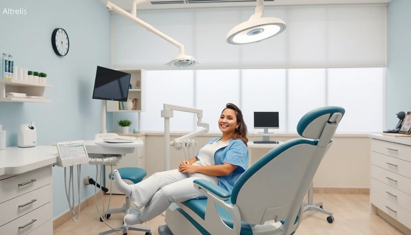 Affordable dental implants in Damansara showcased in a welcoming dental clinic environment.