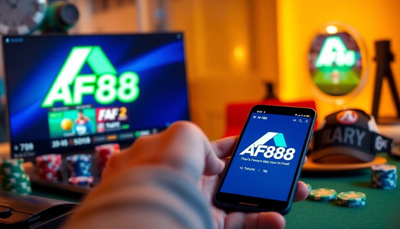 Dynamic AF88 online betting platform interface showcasing user engagement.