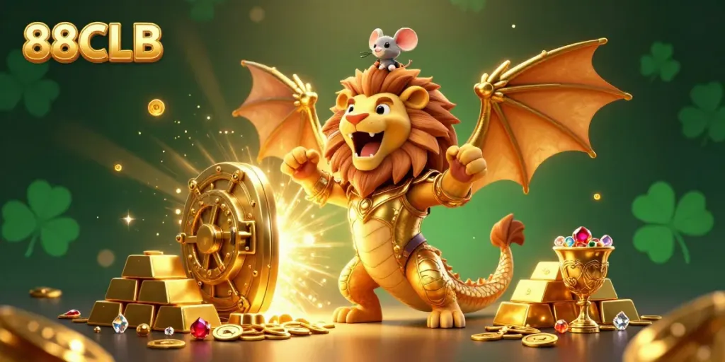 Experience exciting gameplay at 88CLB with a golden treasure scene packed with action.