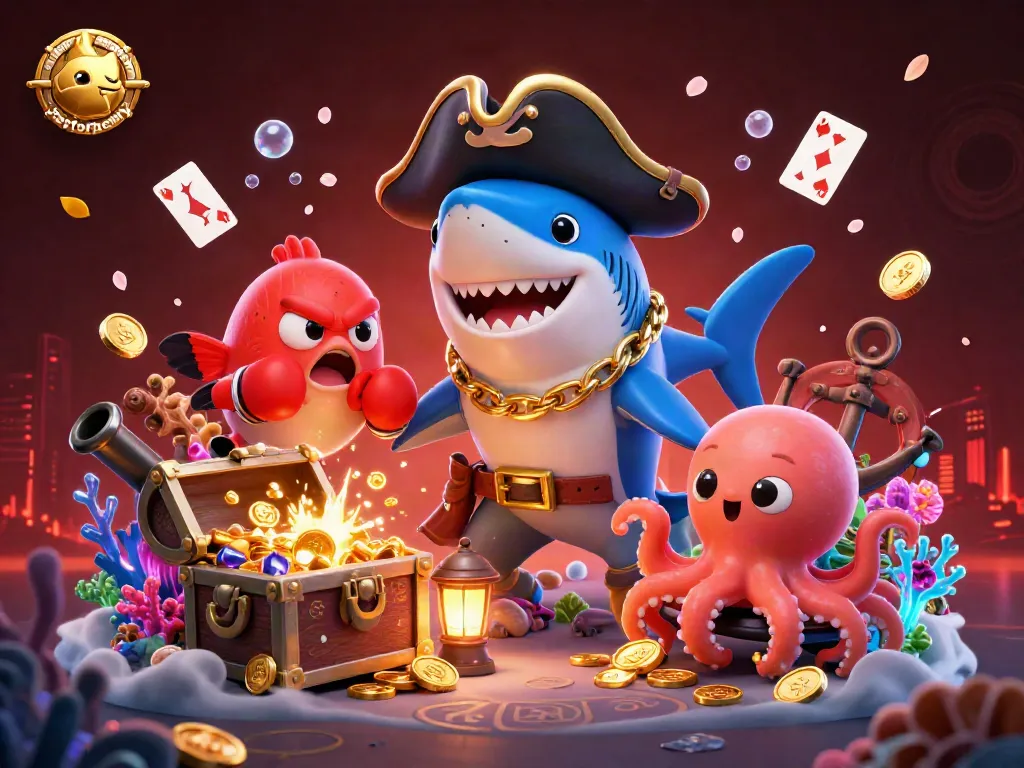 Engage in thrilling wins with hugsforhenry, surrounded by a vibrant underwater casino scene.