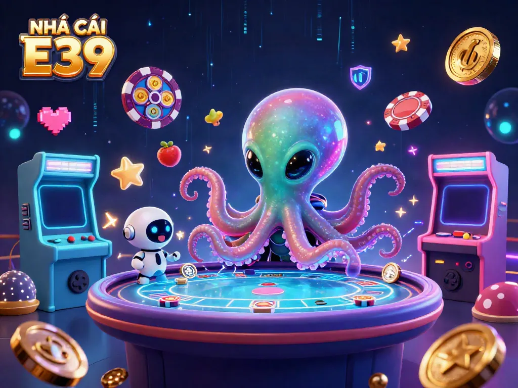 Experience immersive gaming at NHÀ CÁI E39 with an exciting assortment of slot machines and casino elements.