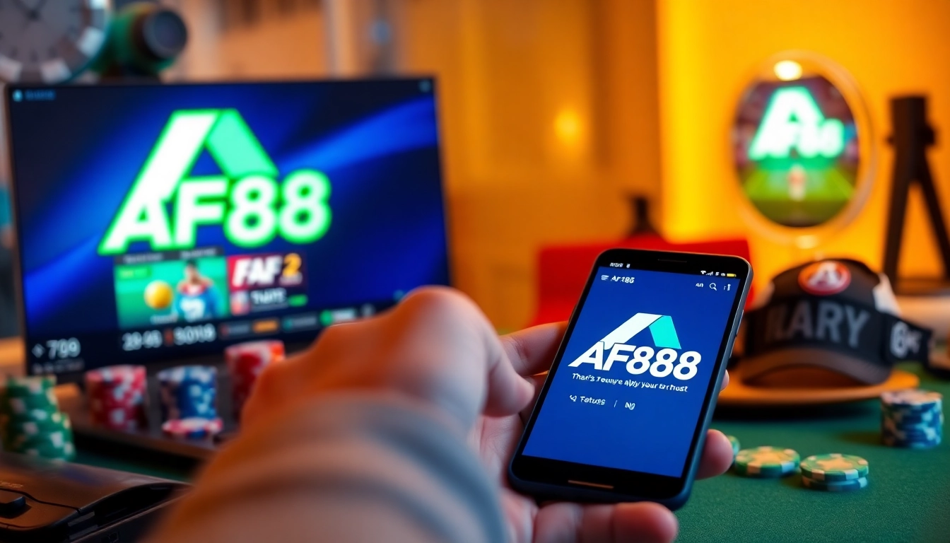 Dynamic AF88 online betting platform interface showcasing user engagement.