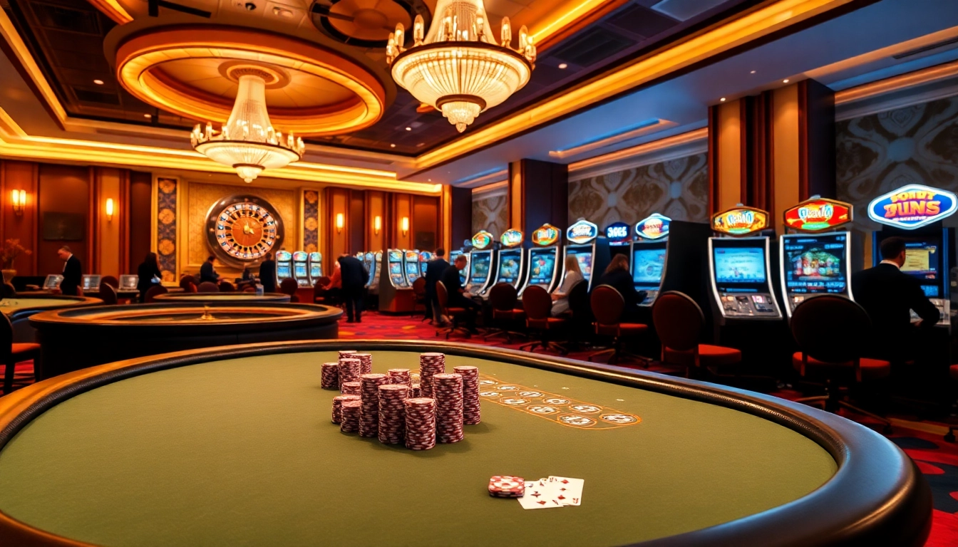 Experience the thrill of rr88 with a luxurious casino scene filled with games and excitement.