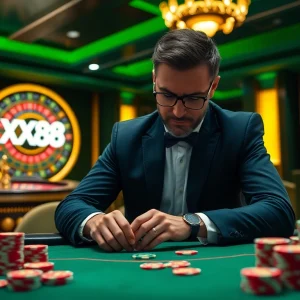 Experience the thrill of gambling at XX88 with exciting casino visuals and action.