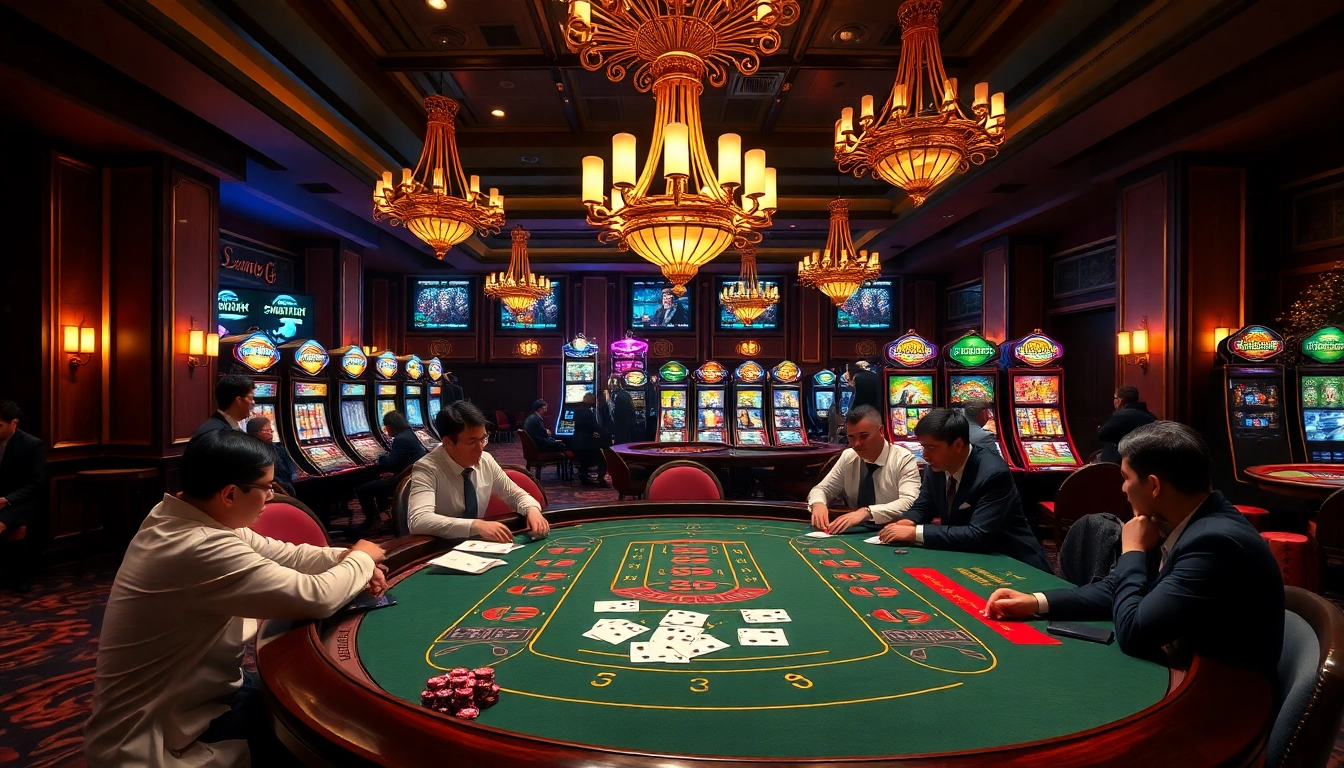 Experience thrilling baccarat action at sv88 top casino with vibrant games and luxurious ambiance.