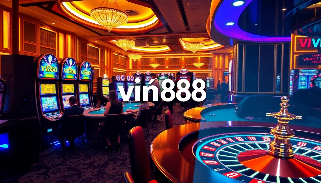 Experience the excitement of gambling with vn88, featuring poker tables, roulette, and vibrant slots.