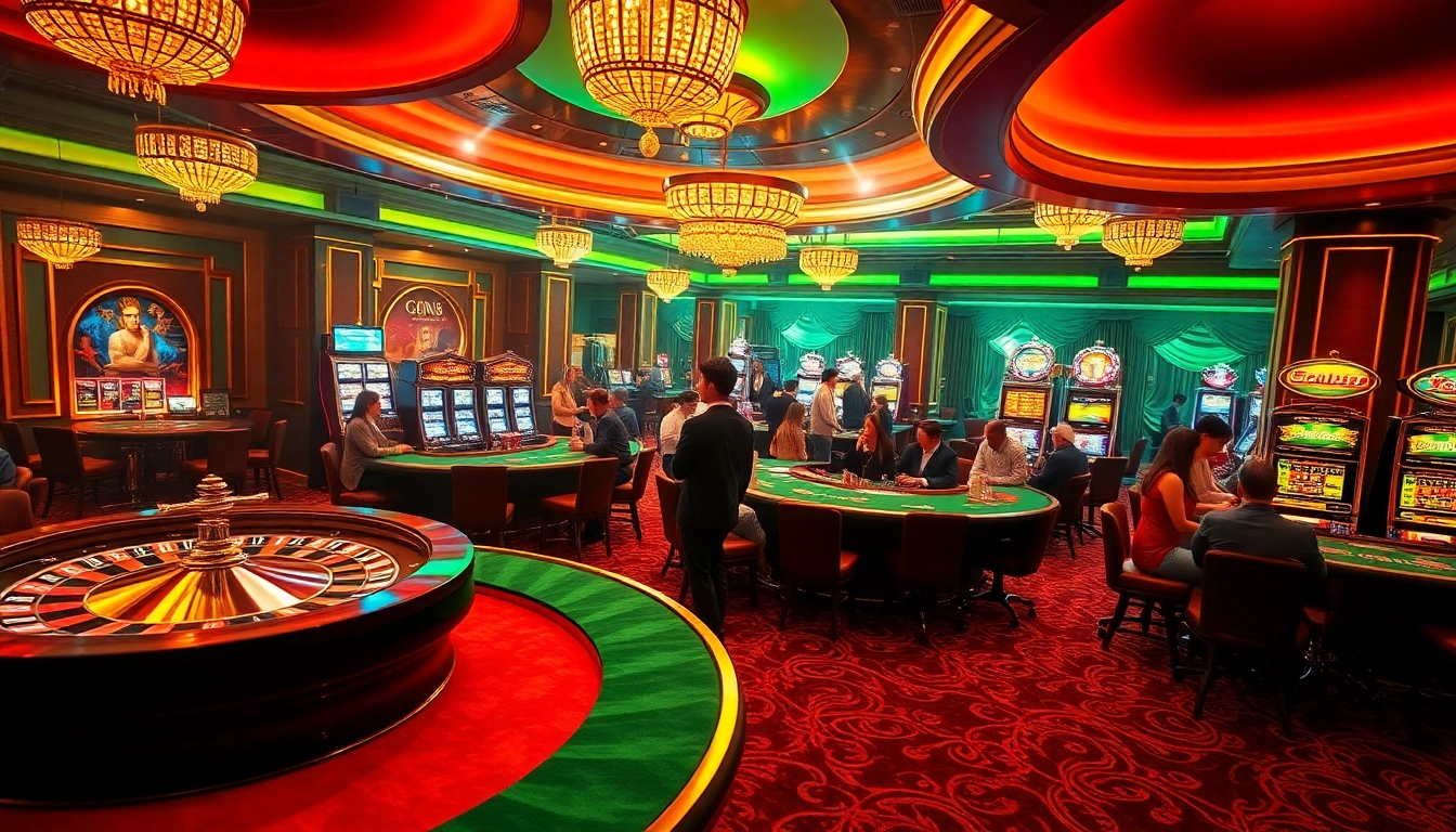 Experience the excitement of GG88 at a luxurious casino with vibrant games and thrilling action.