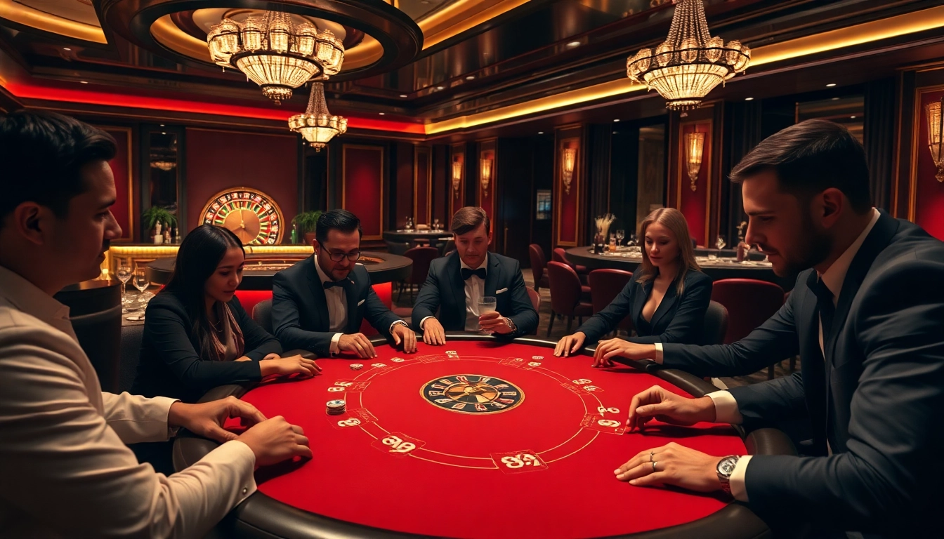 Exciting poker game at 888b casino table with colorful chips and cards.