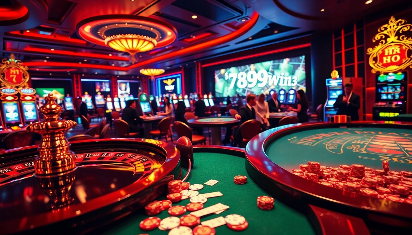 Experience the thrill of 789win13 at a luxurious casino with exciting roulette and engaging players.
