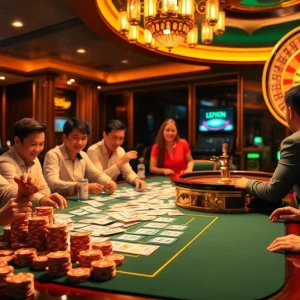 Exciting gaming experience at xổ số 8kbet lottery table with vibrant colors and dynamic atmosphere.