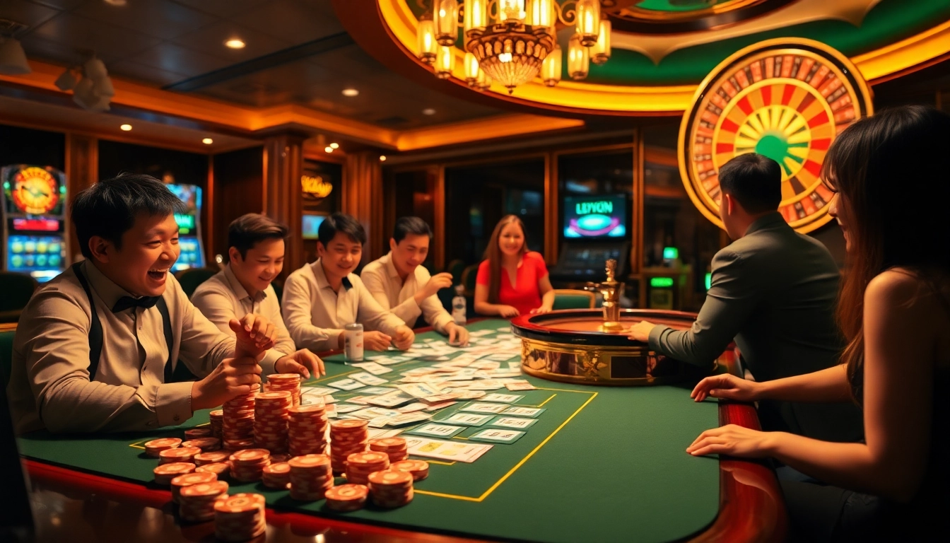 Exciting gaming experience at xổ số 8kbet lottery table with vibrant colors and dynamic atmosphere.