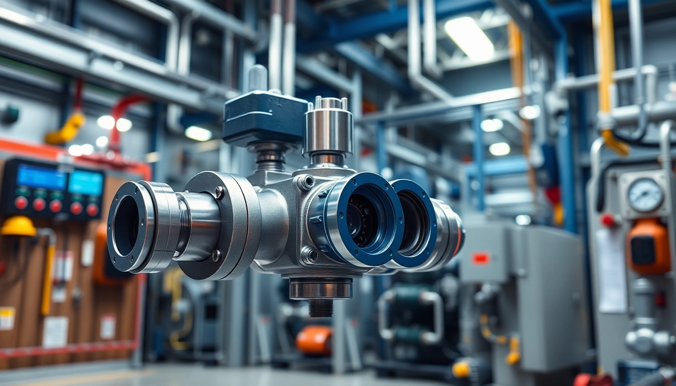 HM88 Series Three-Valve Direct Mount Manifold showcased in a modern industrial setting, highlighting its features.