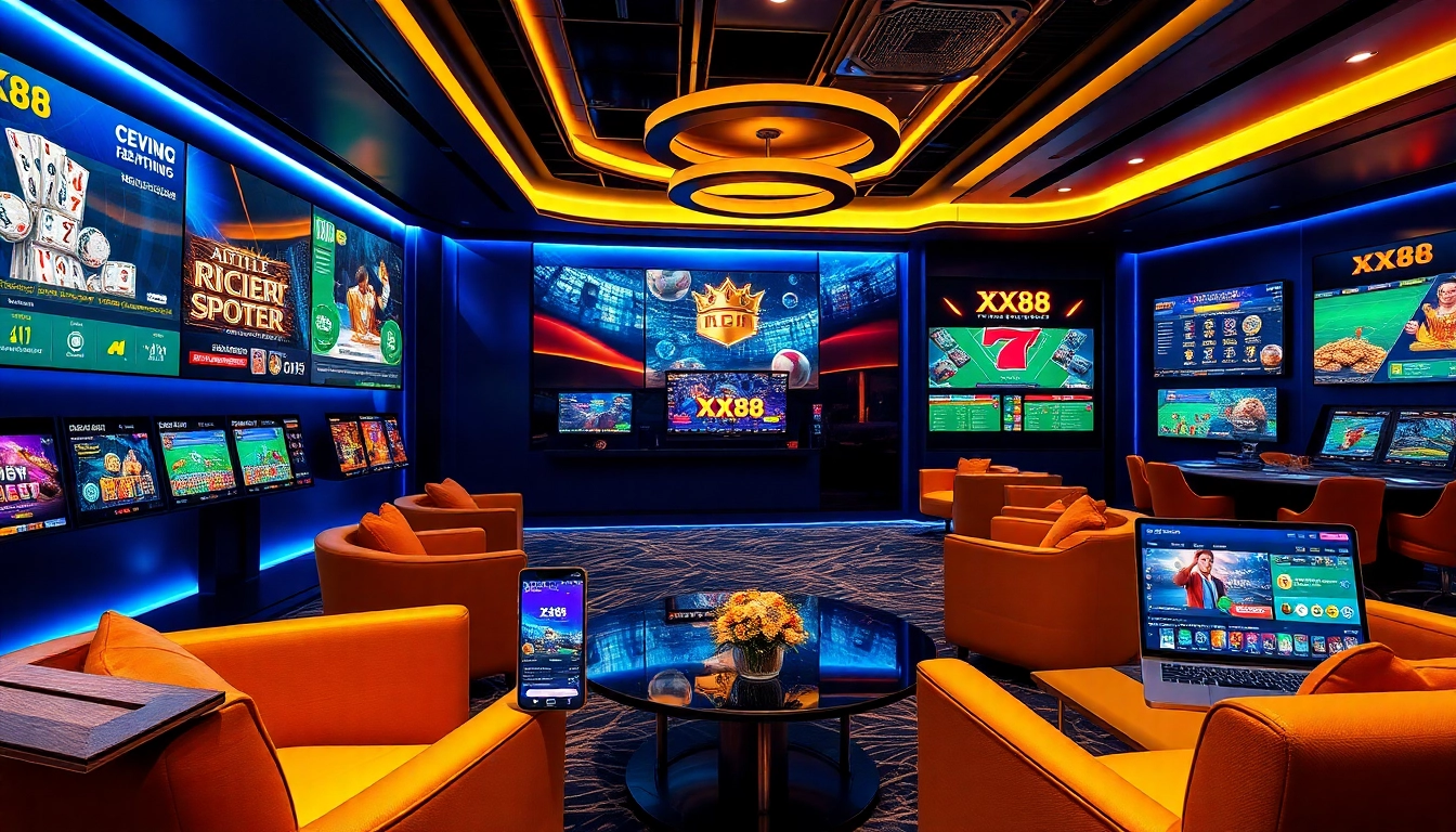 Engaging online betting scene featuring XX88 casino games, highlighting excitement and innovation.