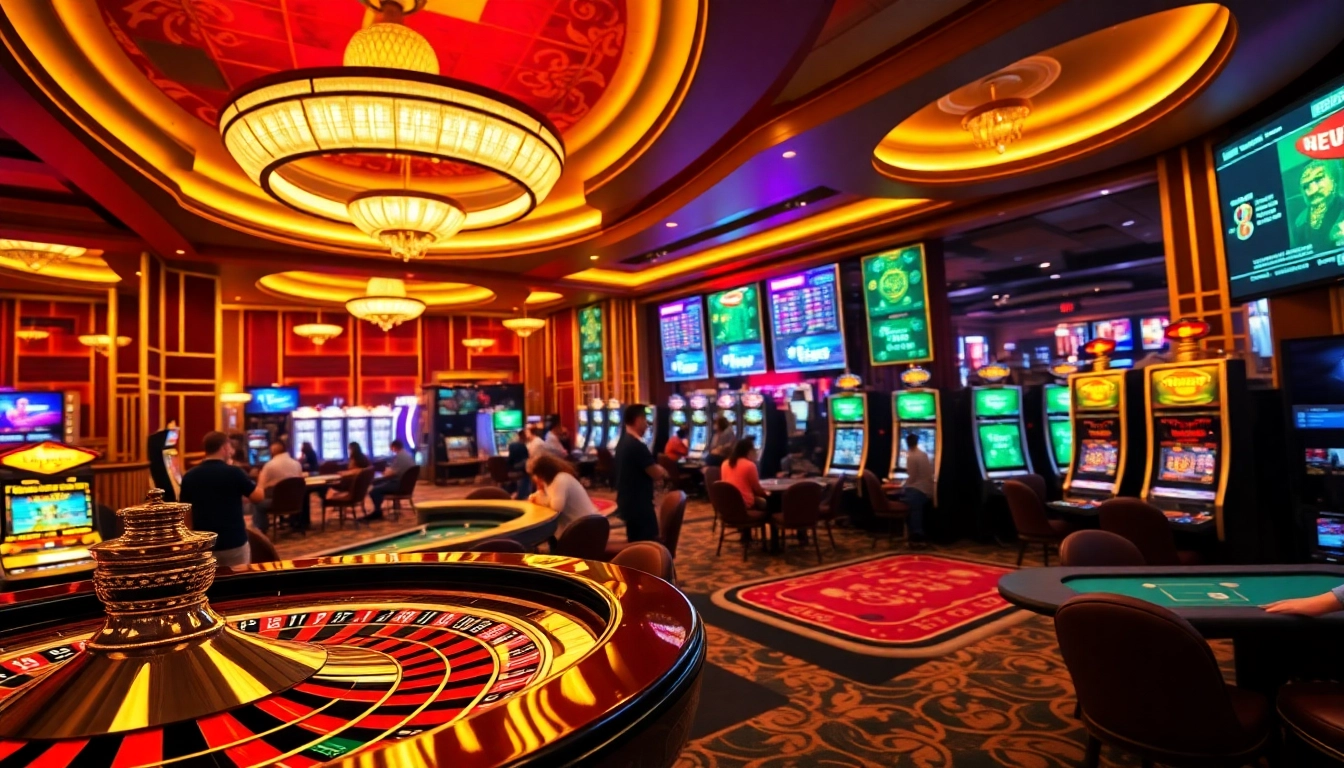 Experience the thrill of f8bet with players at a vibrant casino table, winning big!