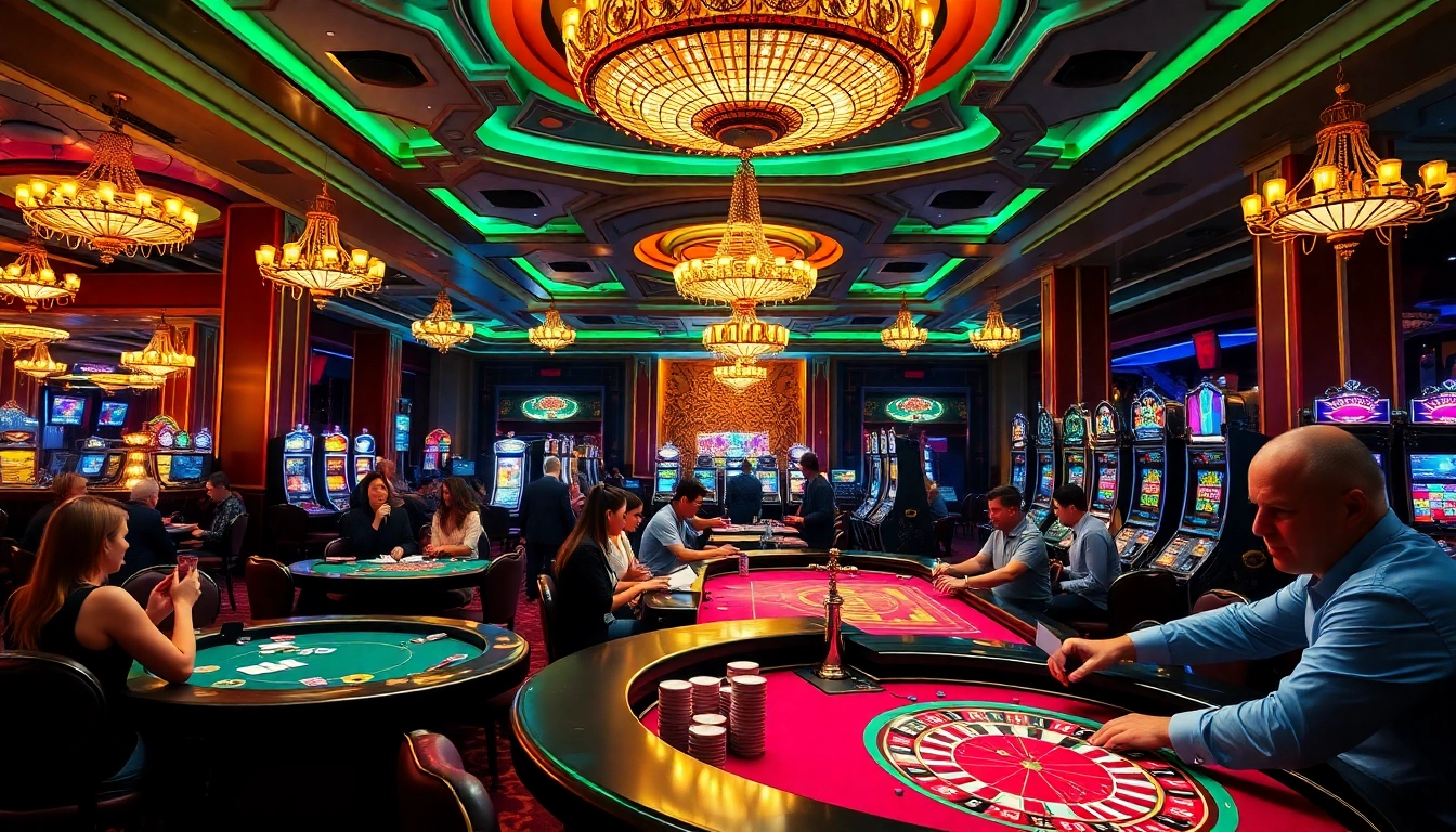 Experience thrilling gameplay at c168 com with poker chips and vibrant casino tables in an exciting atmosphere.