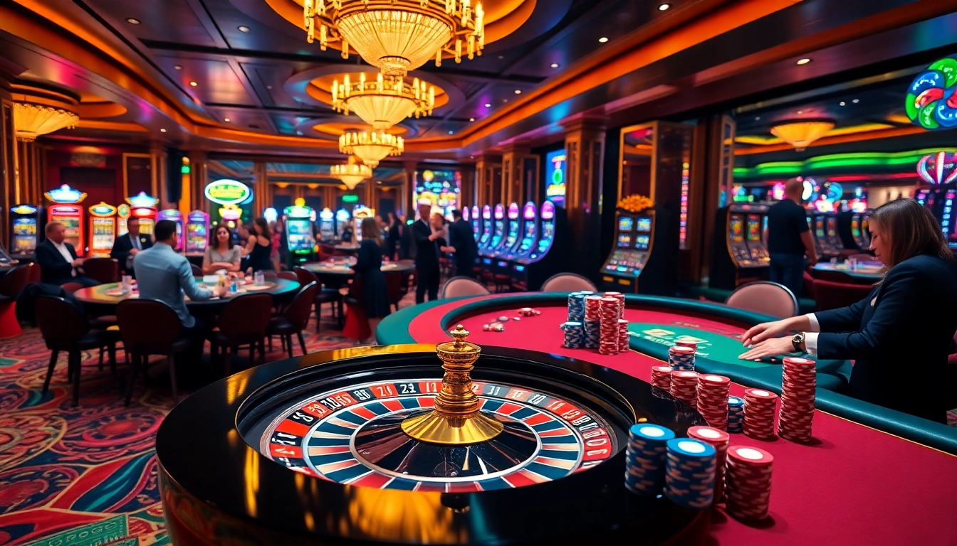 Experience the excitement of God345's luxury casino environment with vibrant gaming options.