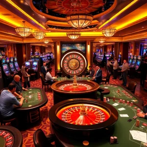 S8 players enjoying a vibrant casino atmosphere with engaging games and excitement.