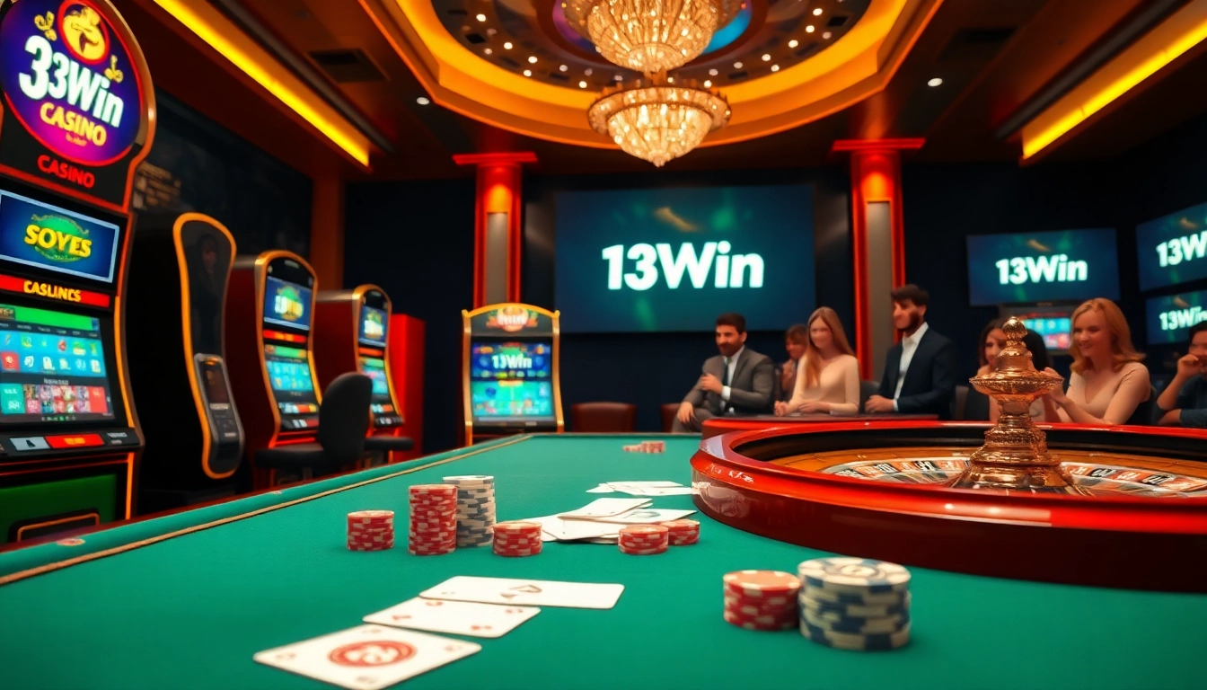 Experience thrilling play at 13Win online casino with dynamic slot machines and exciting table games.