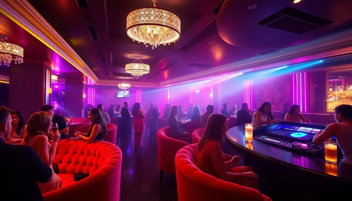 Vibrant nightlife experience at Night club sxm, showcasing elegant dancers and lively patrons.