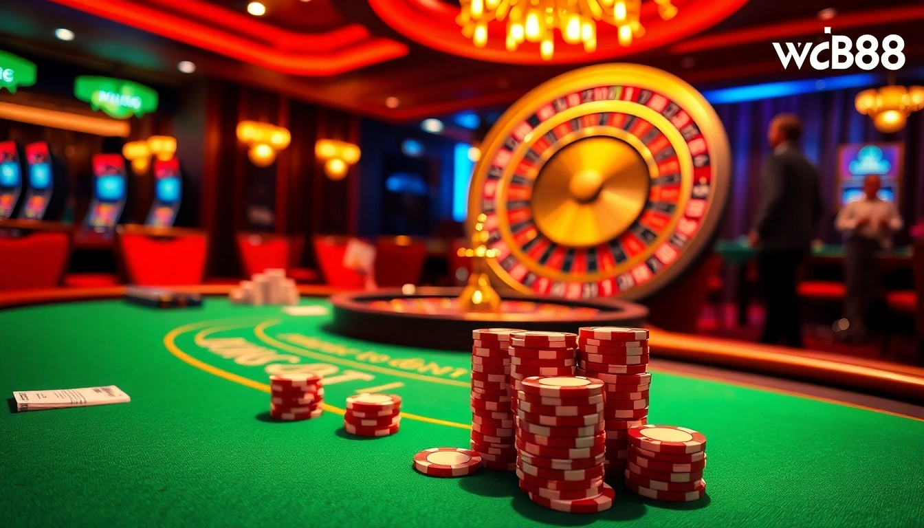 Gamblers engaged at the luxurious Vb88 poker table, radiating excitement and professionalism.