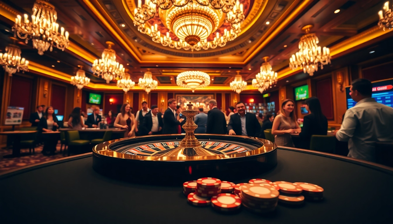 Players engaging with live odds on https://789betai.online/, enjoying an exciting casino atmosphere.