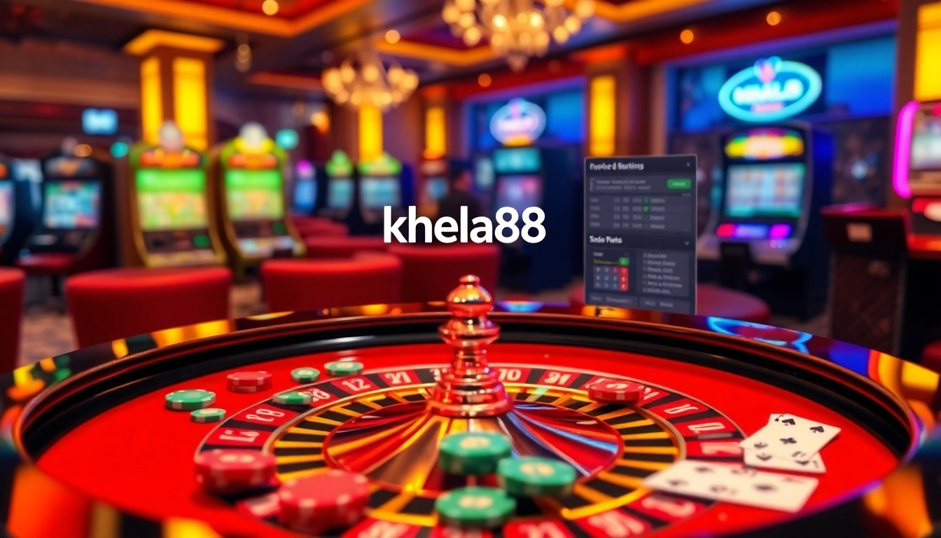 Experience the excitement of khela88 with online gambling tables and vibrant casino visuals.