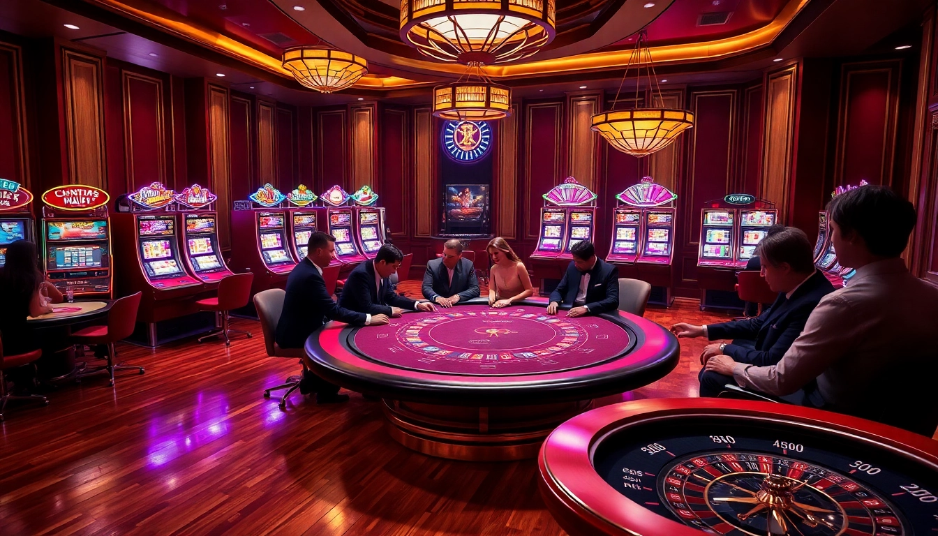 Engage in a thrilling poker game at ONBET88's luxury casino.