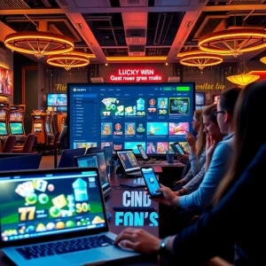Engaging online casino experience at https://luckywin.name, highlighting vibrant games and community excitement.