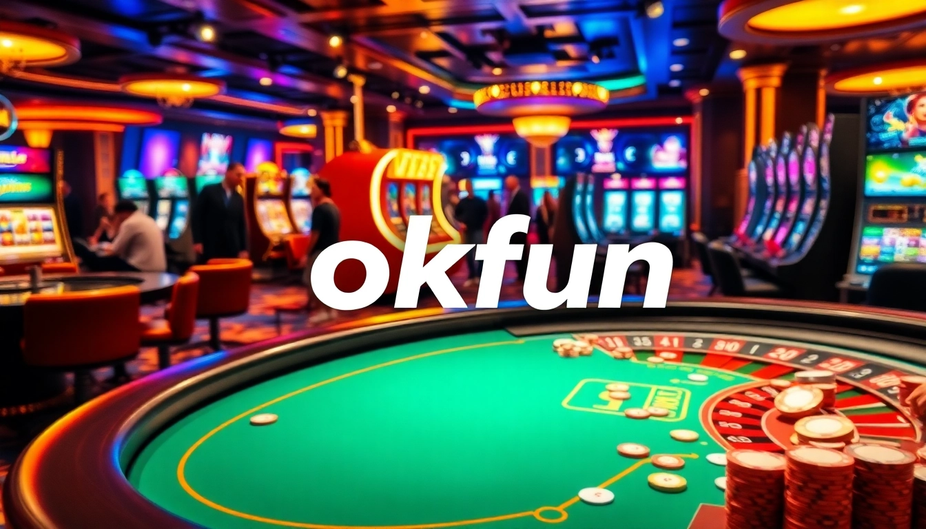Experience thrilling gambling at okfun's vibrant casino tables filled with excitement.