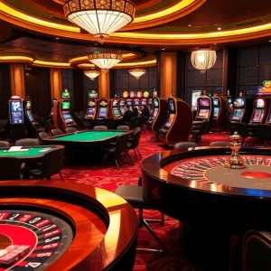 Experience thrilling gameplay at MM88 with vibrant casino tables and slot machines