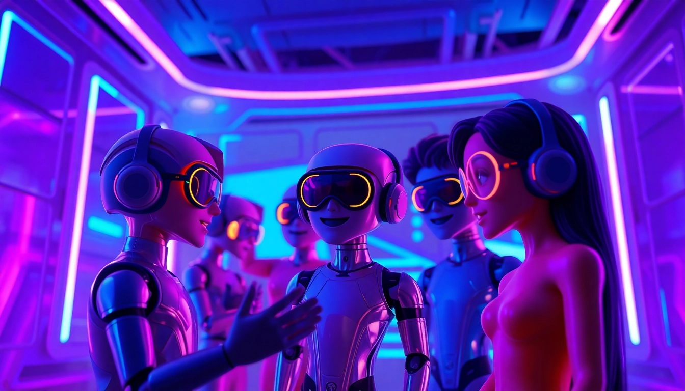 Dynamic digital chat interface showcasing engaging character AI NSFW interactions.