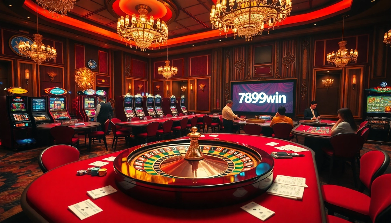 Experience the excitement at 789win casino with vibrant slot machines and roulette tables.