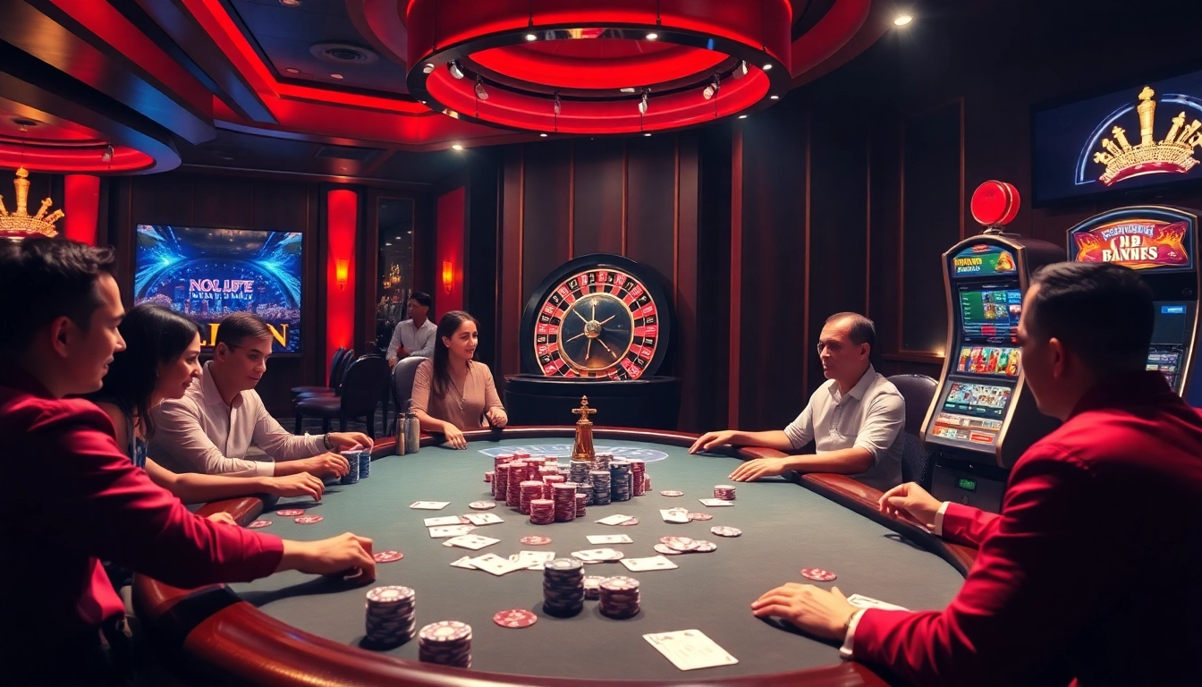 Exciting poker action at the table on https://kk55.host/ with vibrant chips and cards in play.
