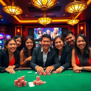 Tác giả RIKVIP Trần Toàn engaging players in a professional casino atmosphere.