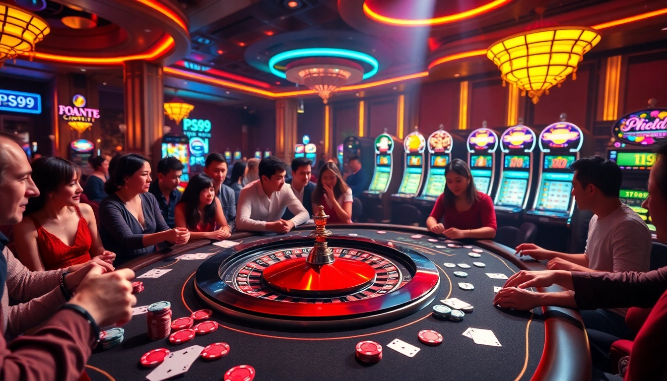 Experience the thrill as players engage with the vibrant casino atmosphere, into the action of vào PS99.