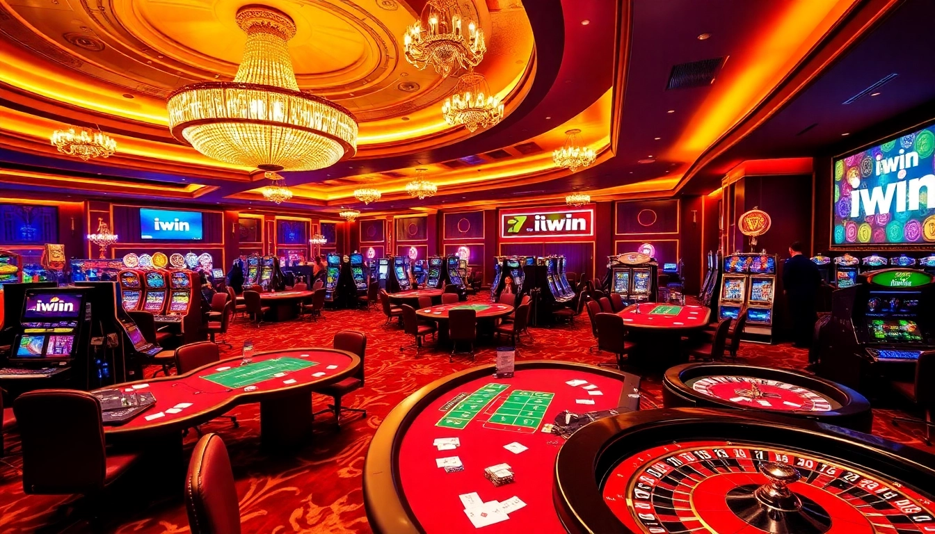 Experience the thrill of winning at iwin's luxurious casino tables filled with vibrant games.