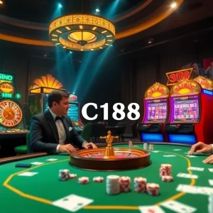 Engaging players at a luxurious table with C168.it.com online gambling theme.