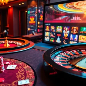 Đắm chìm trong sự phấn khích của cá cược tại https://luck8.com với hình ảnh casino đầy sống động.