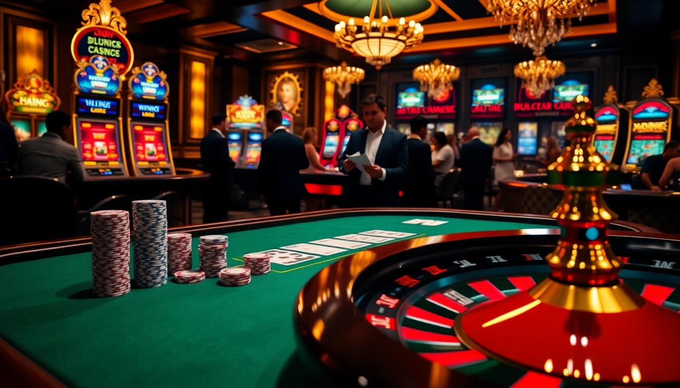 Players strategize at an elegant poker table, experiencing excitement at https://555win1.it.com.