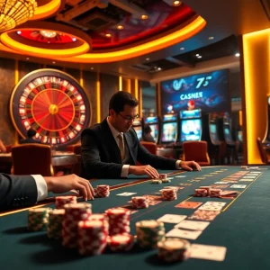 Experience thrilling gameplay at http://8kbet.ink/ with luxurious casino tables and vibrant poker action.