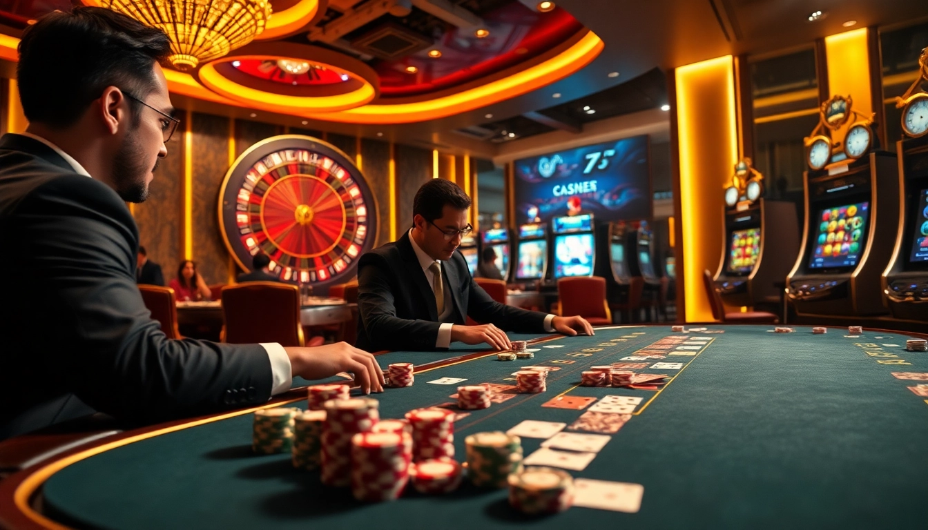 Experience thrilling gameplay at http://8kbet.ink/ with luxurious casino tables and vibrant poker action.