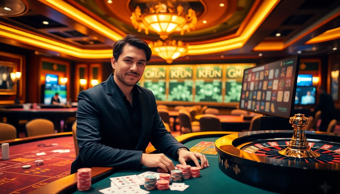 Engage in the excitement of playing at OKFUN, experiencing a vibrant online gambling atmosphere.