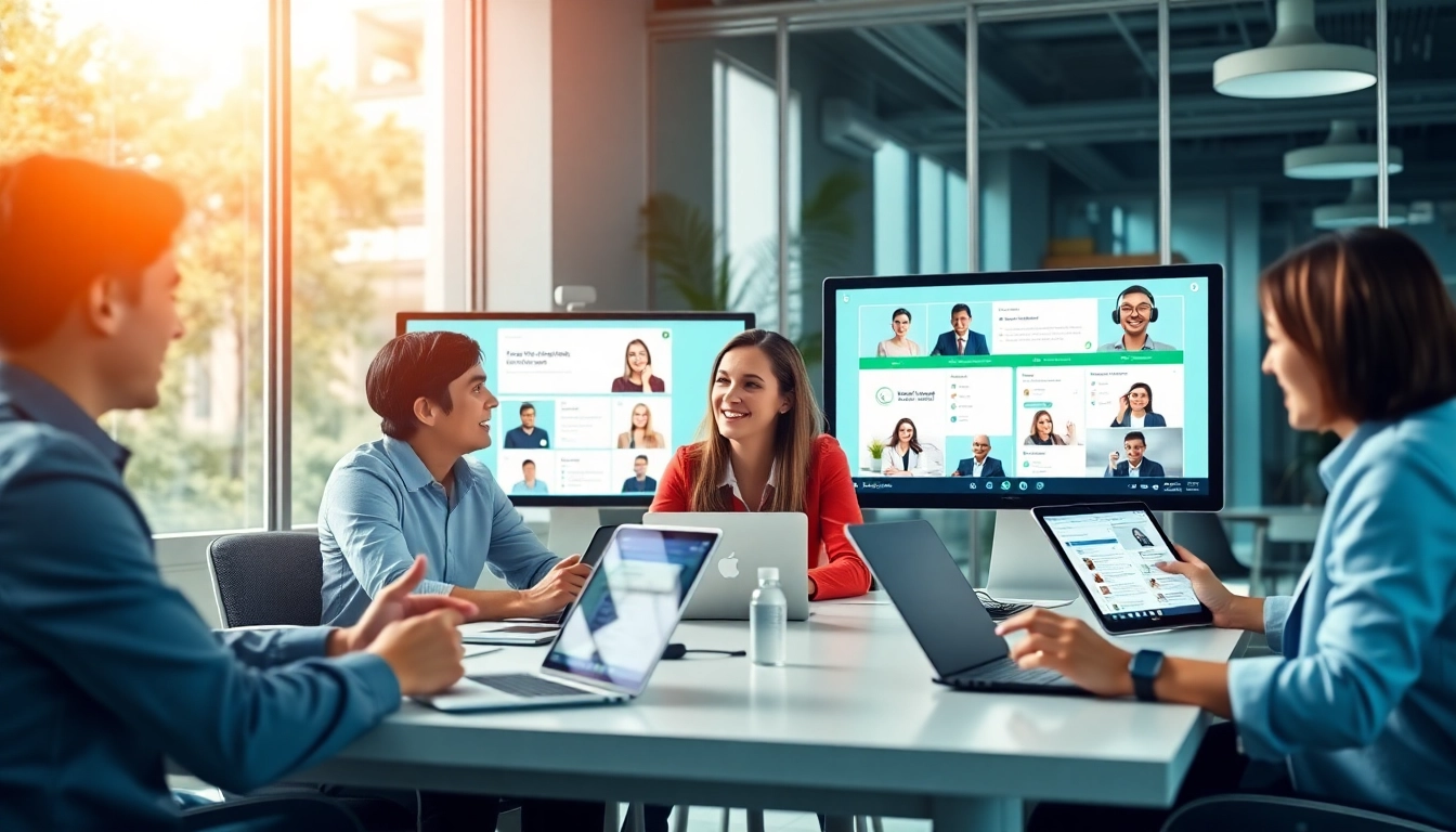 在现代办公室中使用美洽客户服务平台的专业人士