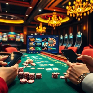 Join the excitement at https://s8glx.com with a vibrant casino scene showcasing roulette and poker chips.