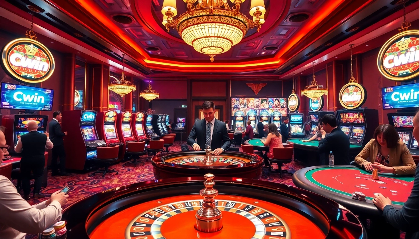Cwin online casino experience with vibrant tables, professional dealers, and exciting gameplay.