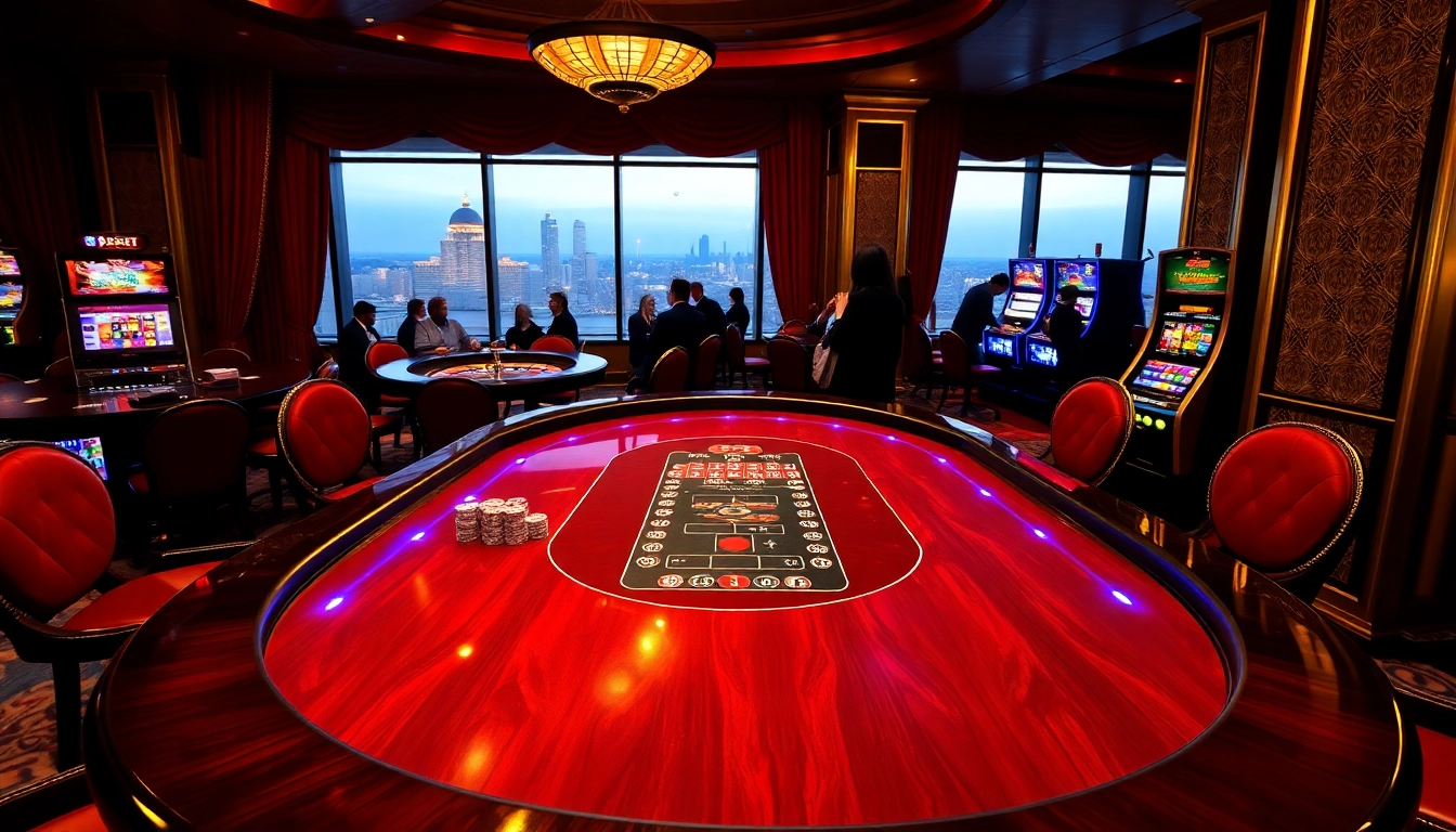 Exciting Go8 gaming scene with vibrant casino tables and thrilling gameplay.