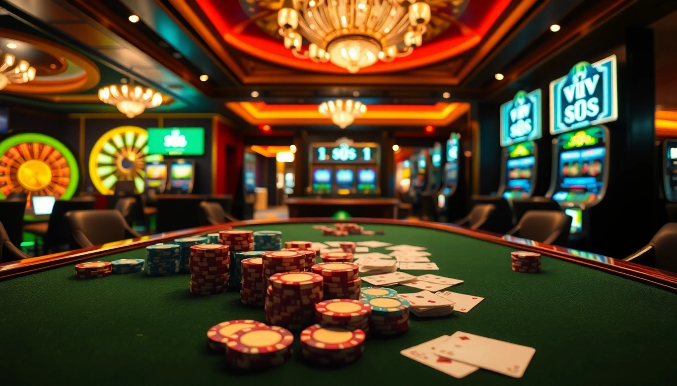 Experience the luxury of the s8 casino as players engage in thrilling poker and roulette.